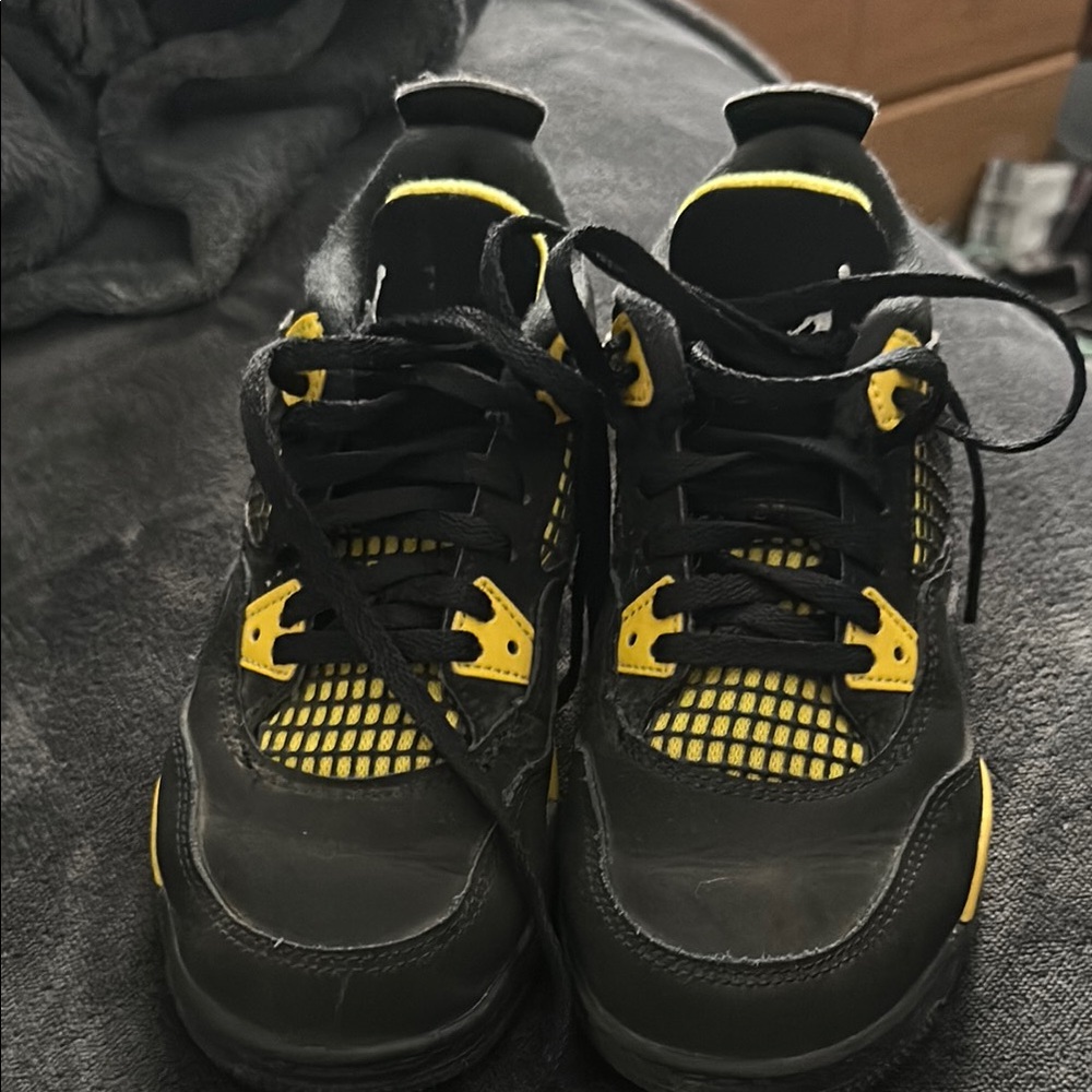 Black and Yellow Sneakers